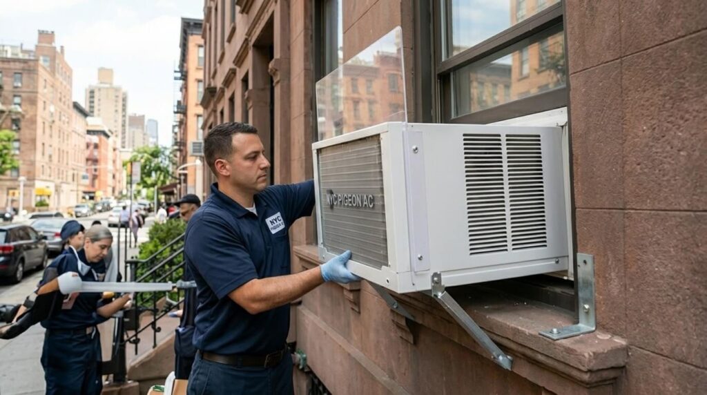 window AC installation in NYC