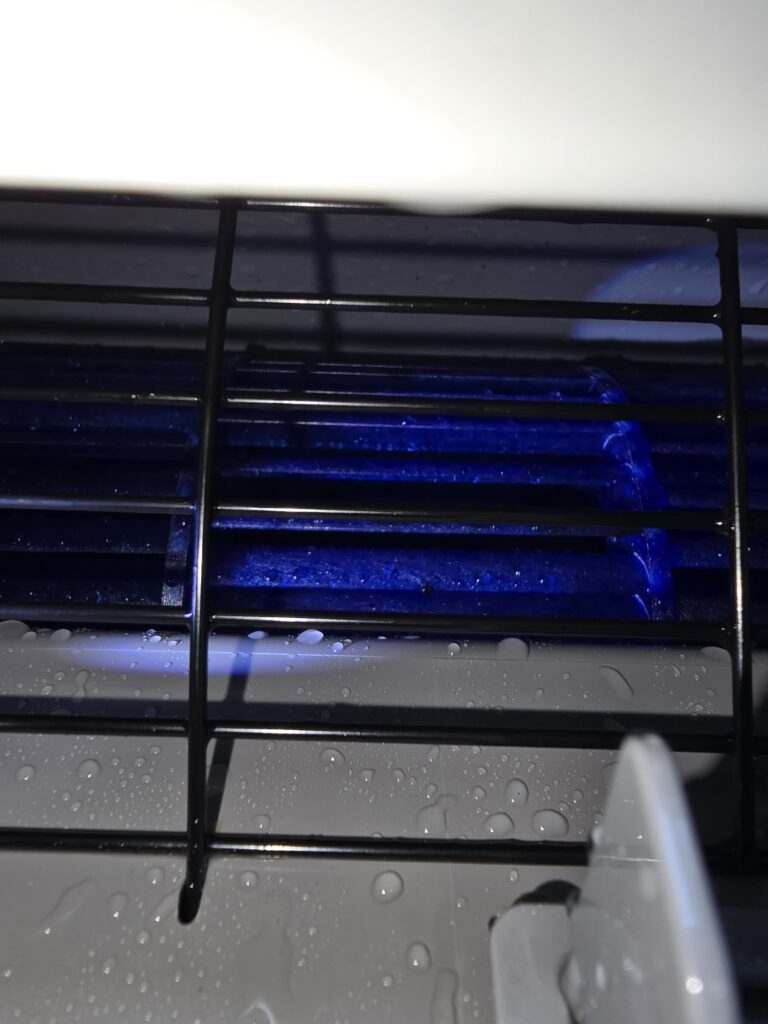 Deep cleaned AC interior with no mold or dust buildup in NYC